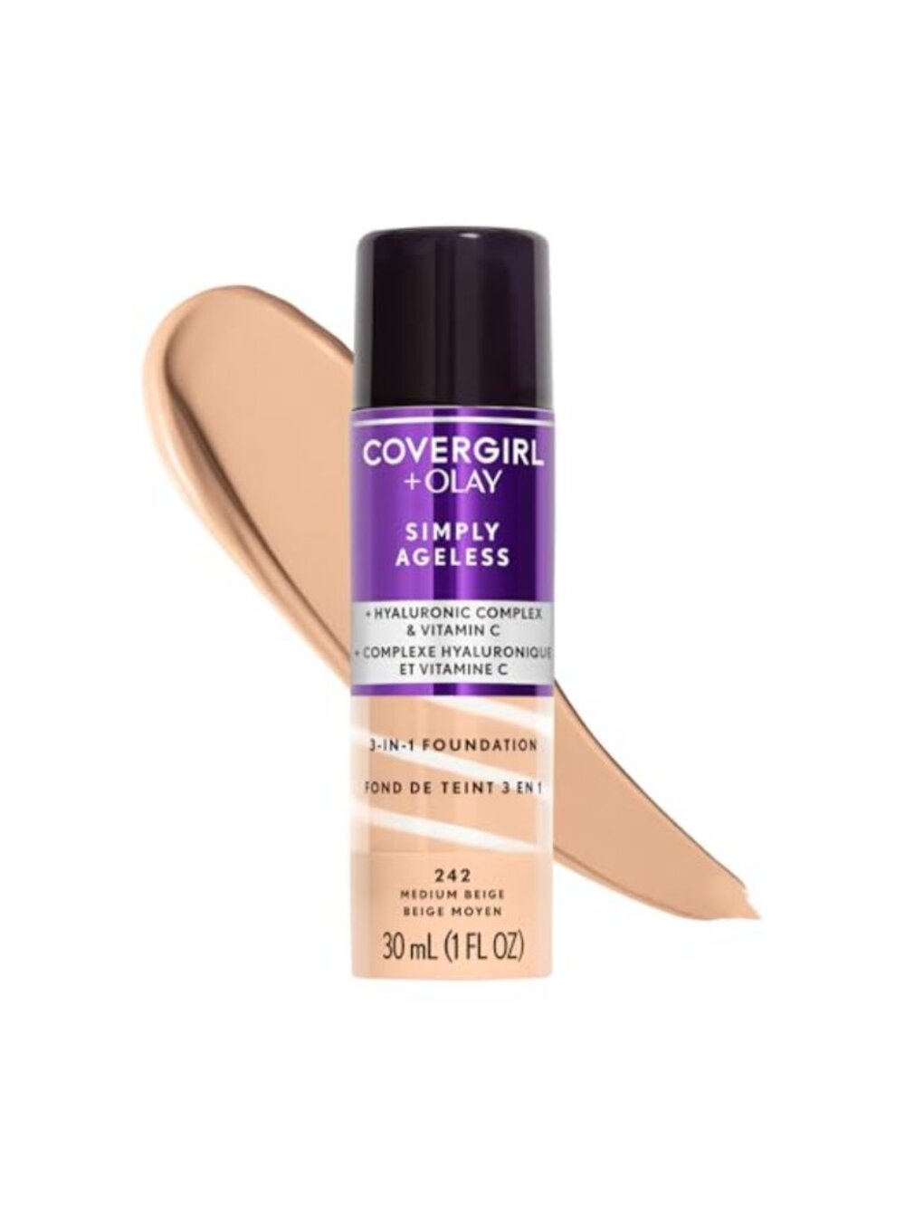 Simply Ageless 3-in-1 Liquid Foundation Full Coverage Anti-Aging Matte